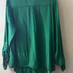 Zac & Rachel Vibrant Green Blouse Size XL Photo 2