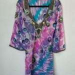 Solitaire by Ravi Khosla Jewel & Bead Encrusted swim coverup Small ◼️ Photo 0