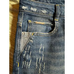 ZARA Blue Distressed Ankle & Cropped Jeans Size 6 Photo 5
