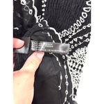 NWT Charo Ruiz Aurie Sleeveless Eyelet Mini Dress Black/Silver Women's Size S Black Photo 7