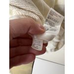 Chico's Womens 0 US 4/6 Blanket Coat Jacket Cream Striped Pockets Belt 2 Button Photo 8