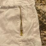Inc international  Concepts white shorts with gold zippers and tie front Photo 4