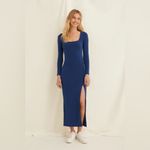 NA-KD Pamela x  Blue Long Sleeve Maxi Dress NWT‎ Size XS Photo 1