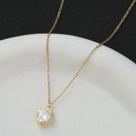 Heart Locket Necklace Gold Photo 3