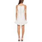 Bardot Piper Sleeveless Lace Mini Dress Women's 8 White Flounce Hem NWT Photo 1