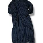 Norma Kamali Vintage 1980s  Navy Pinstripe Suit Dress Size 6 Business Photo 7