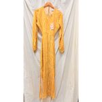 The Wolf Gang NEW Marrakesh Cut Out Dress in Citrus Swirl Size Medium Resort‎ Yellow Photo 2