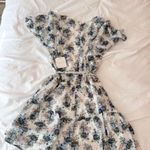 Altar'd State Altar’d State Ivory And Blue Alexa Floral Romper Size XS Photo 1