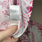 Julia Jordan BNWT  button up maxi dress white red floral tie waist women’s 12 Photo 7