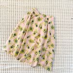 Abbey Glass Eden Midi Skirt Pink Tropical Tulip Jacquard Size M Photo 3