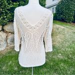 Adiva off white crochet knit shirt Photo 10