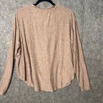 Outdoor Voices Woman Size Medium lightweight Tan Button-Down Shirt Photo 5