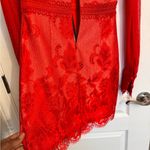 Three Floor  Couture Red Dress Photo 7