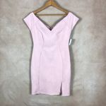 Charlotte Russe Sweetheart Neck Pink Faux-Suede Sheath Dress NWT L Photo 4