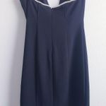 Anthropologie NWT /Minimalist Lovers Commense Rhinestone Trim Mini Dress Photo 4