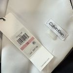 Calvin Klein NWT Calvin Klein Black White Asymmetrical Scuba Stretch Sheath Dress Size 10 Photo 10