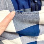 Southern Tide Jillian Navy Check Peplum Top Photo 6