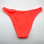 Good American Better Cheeky Bikini Bottom Stretch High Waist Neon Orange 4 US XL Photo 1