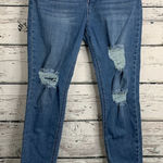 Refuge ‎ Rio Mid Rise Push-Up Distressed Ripped Raw Hem Skinny Jeans [Size 11] Photo 0