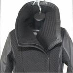 Betsey Johnson COPY -  winter coat basket weaved wool w/ leather accents Photo 1