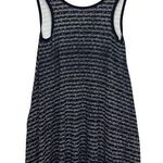 American Eagle Flowy Mini Dress Small Black White Cross Scoop Back Fairy Grunge Photo 0