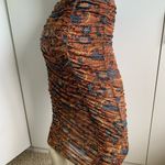 House of Harlow 1960 brown floral ruching midi skirt Photo 2