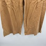 Madewell NWT Harlow Wide Leg Pants Women’s Size 12 Acorn Brown Linen Blend Photo 4