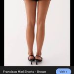 Peppermayo  brown leather micro short  Photo 1