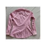 Banana Republic  Women's Pink Gingham Button-Up Shirt Size 6 Fitted Professional Photo 1