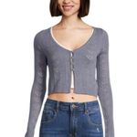 Aeropostale  - NWT Cropped Crochet Cardigan Sz L Photo 0