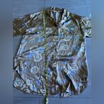 Victoria's Secret Vintage Victoria’s Secret Floral Long Sleeve Satin Nightshirt Gold Gray Size L Photo 10