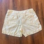 Tommy Bahama  Shorts Size 6 Light Yellow Cargo 100% Linen Casual Summer P… Photo 5