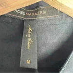 BCBGMAXAZRIA BCBGMaxaria Black A Line Cocktail Dress With Neckline Detail Photo 4