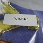 Judith March HAPPY HOUR Purple Oversized Boxy T-Shirt Glitter Size S (up to XL) Photo 11