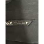 ZARA Women's Black Relaxed Oversized Long Sleeve Button Up Shirt Tunic Top Sz M Photo 2