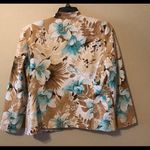 Casual floral long sleeve blazer top size 10 Photo 2