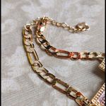 Gold Filled Figaro Chain Bracelet with Cross Photo 3
