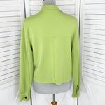 Joie  Reverse Seam Jersey Knit Crop Lady Jacket Lime Green XS Photo 3