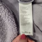 BDG Urban Outfitters Quarter Zip Cropped Sweatshirt Lilac Faux Fur Size Large Photo 3