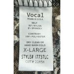 Vocal  Duster Cardigan Size XL Brown Black Boho Animal Print Lace Semi Sheer Photo 5