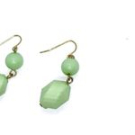 Handmade Seafoam Mint Green Beaded Dangle Earrings Photo 2