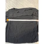 ZARA  Woman Black Blouse Size‎ Medium Flowy Round Neck Sleeveless Crepe Top Photo 3