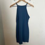 Reformation - Leone Dress Spaghetti Strap Blue Cocktail Mini Party Clubbing Out Photo 3