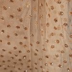 Alice + Olivia ππ Monica Tulle Party Dress ~ Natural Gold Glitter 4 NWT Photo 13