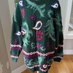 Vintage 90s Paris Sport Club Green White Paisley Ramie Cotton Tunic Sweater Sz M Size M Photo 9