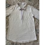 San Soleil Quarter Zip Womens Medium Purple Stripe UPF 50 Sun Golf Outdoor Photo 3