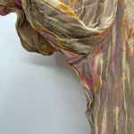 Free People  NWT Dancing Days Pants Women’s Size Medium Cream Pink Cropped Flare‎ Photo 3