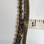 Henri Bendel  St Tropez Multi Strand Mixed Metal Chain Beaded Bracelet gold tone Photo 10