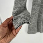 Lucky Brand Cloud Jersey Soft Heather Gray Long Sleeve V-Neck Wrap Dress Size M Photo 4