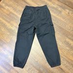 American Eagle Cargo Baggy Jogger Pants Womens 12 Short Black Y2K Skater Stretch Photo 6